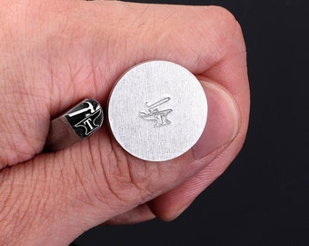 Custom steel hand stamps for blacksmiths, Steel stamps for knife makers, Custom metal stamp, metal embossing, Birthday day gift for dad