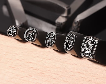 Custom Metal Logo Stamp: Tiny Die for Jewelry Marking, Steel Punch Jewelry Tool
