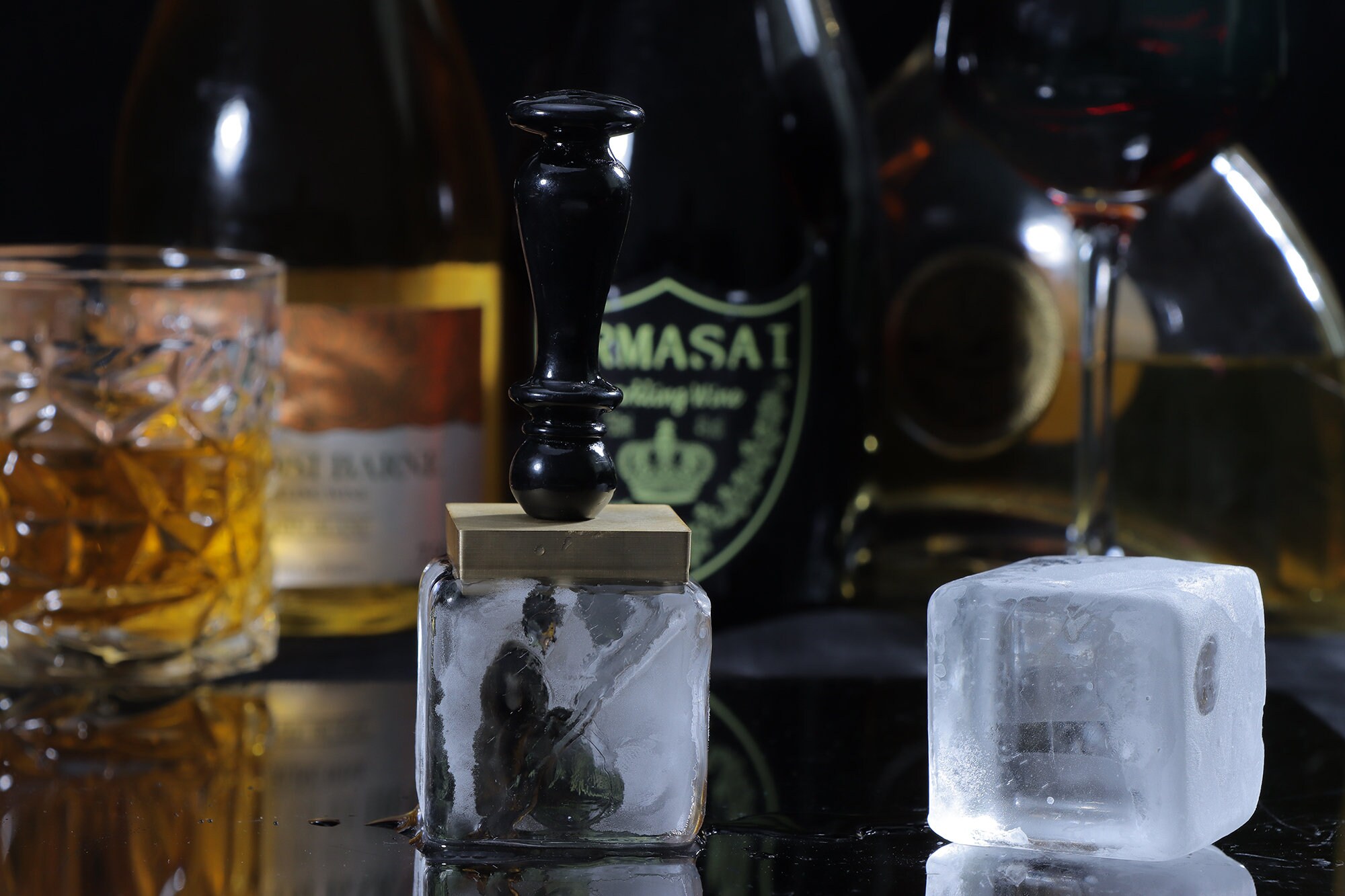 Custom Brass Ice Stamp Monogram Ice Stamp Custom Ice Stamp Etsy