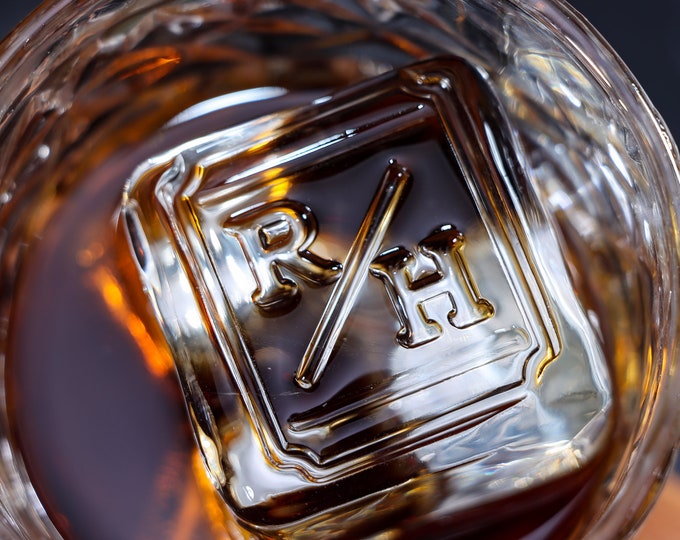 Personalized Ice Cube Stamp: Custom Logo Brass Stamp for Cocktails & Whisky Lover