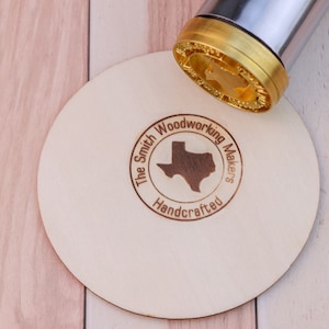Kundenspezifischer hölzerner brennender Karten-Stempel für Holzverarbeitung, Signatur-Holzbrandeisen-Gewohnheit, elektrischer kundenspezifischer Lederstempel, Hochzeitsholzstempel