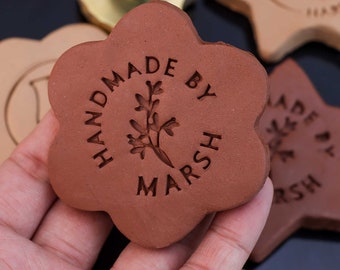 Personalized Clay Stamp | Custom Pottery Stamp | Custom Ceramics Stamp | Mother's Day Gift for Mom | Brass Clay Stamper Custom