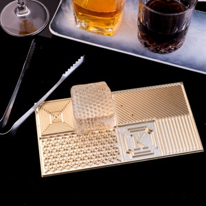 Eisplatte Benutzerdefinierter Eisstempel für Bar, Bar-eröffnung Benutzerdefiniertes Eiswürfelbehälter-Geschenk, personalisierte Eiswürfelbehälter für Whisky-Liebhaber
