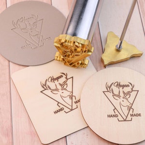 Custom branding iron for woodworkers, Wood burning stamp with 110V/220V heater, Electric wood burning stamp, Signature wood branding iron