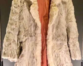 Vintage rabbit fur jacket