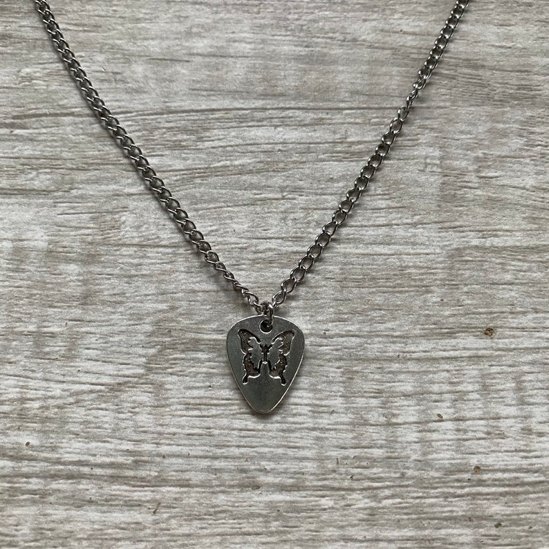 Butterfly Stamped Necklace