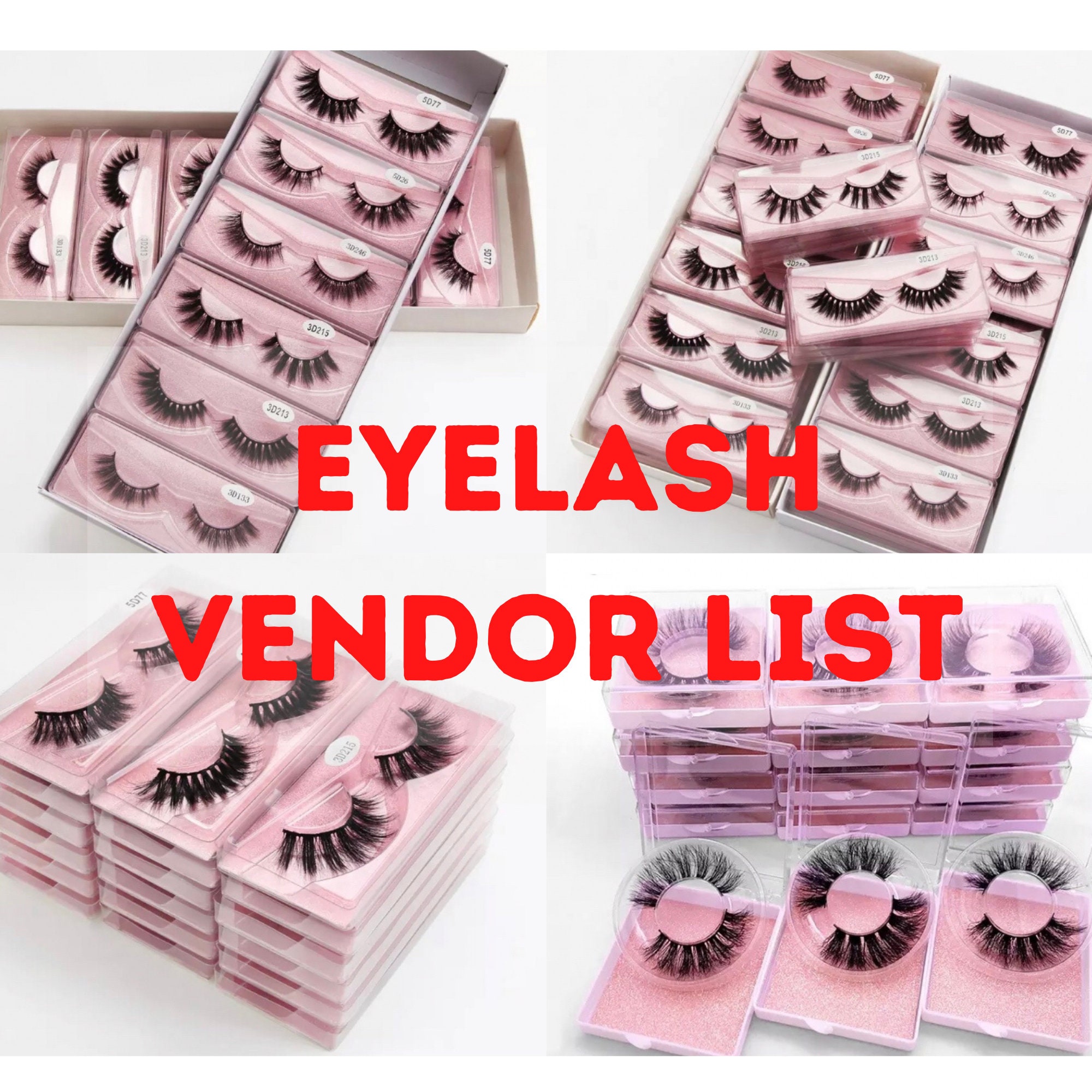 Eyelashes Wholesale Vendor List Lashes Wholesale List Etsy