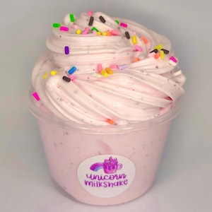 Slime de batido de unicornio de 113 g: slime espeso y brillante, en envase con tapa a presión, Reino Unido