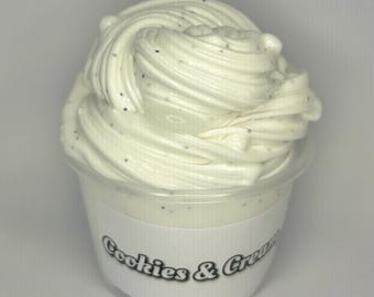 Cookies and Cream Slime – Thick Glossy Semi-Floam, Chocolate Scent (4oz) UK