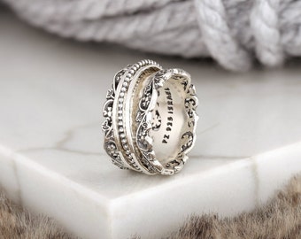 Fidget Spinner Ring - Worry Ring - Meditation Ring - Anxiety Ring - Stress Ring