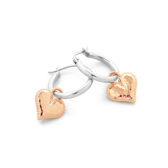 ORAZIO Orecchini A Cerchio Con Cuore In Argento Sterling S925 Per Donne E Ragazze, Piccoli Orecchini Pendenti A Forma Di Cuore, Orecchini Leggeri In