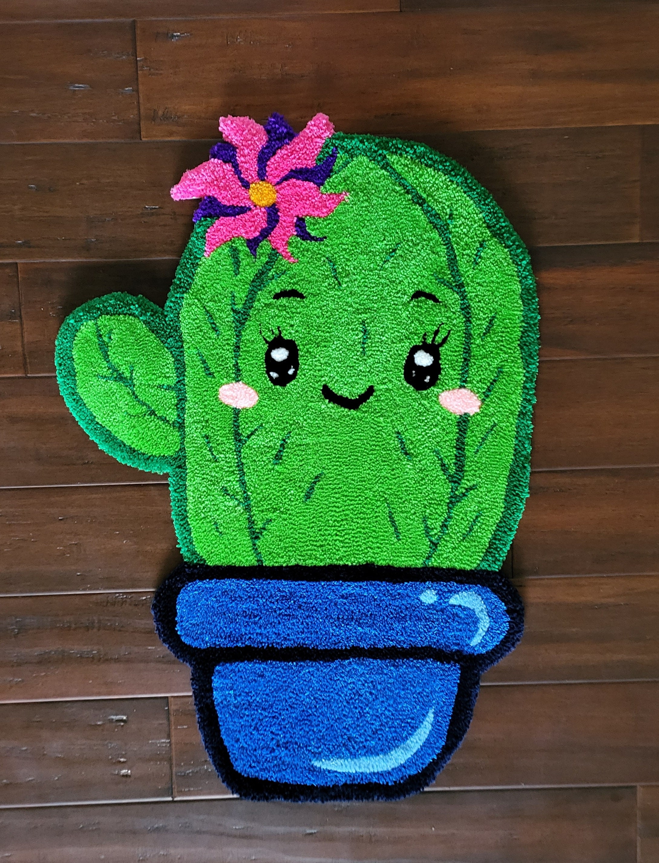 Cactus Hand Tufted Rug - Etsy