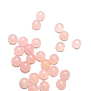 Natuurlijke aantrekkelijke roze jade ronde gekalibreerde edelsteen 3 mm tot 30 mm losse edelsteen platte achterkant