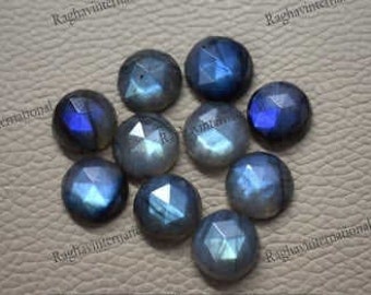 Labradorite Faceted cut Gorgeous Full Flashy Amazing Fire Good Quality 10 piece lot Shape Round Size 10x10 to 11x11 mm