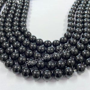 AAA Quality Natural Black Onyx Beads Strand Black Beads 6MM,8MM,10MM,12MM.