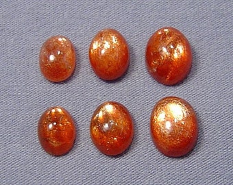 Natuurlijke zonnesteen ovale cabochon 5 x 7 mm tot 10 x 14 mm losse edelsteen gratis verzending 5 x 7 mm, 6 x 8 mm, 7 x 9 mm, 8 x 10 mm, 10 x 12 mm, 10 x 14 mm.