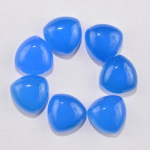 AAA Quality Blue Chalcedony Trillion Cabochon 5MM-10MM Loose Gemstone Free Shipping 5X5MM,6X6MM,7X7MM,8X8MM,9X9MM,10X10MM.