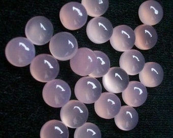 AAA Quality Amazing Pink Chalcedony Round Cabochon Calibrated Size 3MM-30MM Loose Gemstone 3,4,5,6,7,8,9,10,11,12,13,14,15,16,18,30MM