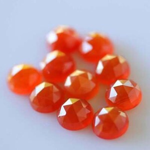 Natural Carnelian Round Rose Cut 6MM To 10MM Loose Gemstone Free Shipping  6X6MM,7X7MM,8X8MM,9X9MM,10X10.