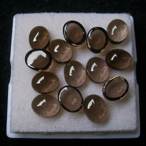 Natural Smoky Quartz Oval Cabochon 3X5MM To 12X16MM Loose Gemstone 3X5MM,4X6MM,5X7MM,6X8MM,7X9MM,8X10MM,9X11MM,10X12MM,10X14MM.