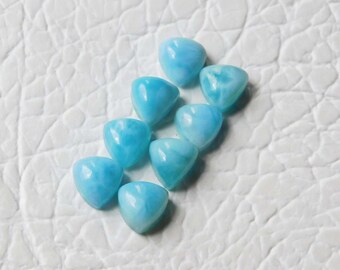 Natural Larimar Trillion Cabochon 5MM-10MM Loose Gemstone Free Shipping 5X5MM,6X6MM,7X7MM,8X8MM,9X9MM,10X10MM.