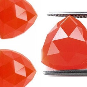 Natural Red Onyx Trillion Rose Cut 6MM-10MM Loose Gemstone Free Shipping 6X6MM,7X7MM,8X8MM,9X9MM,10X10MM.
