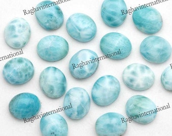 Natural Larimar 12X16MM Oval Cabochon Loose Gemstone Free Shipping 12X16MM.