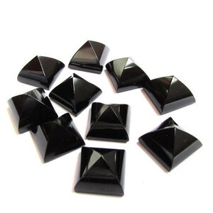 Natural Black Spinel Square Cabochon 5MM-10MM Loose Gemstone Free Shipping  5X5MM,6X6MM,7X7MM,8X8MM,9X9MM,10X10MM.