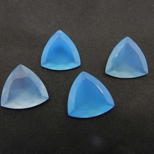 AAA Quality Blue Chalcedony Trillion Faceted Cut 5MM-10MM Loose Gemstone Free Shipping  5X5MM,6X6MM,7X7MM,8X8MM,9X9MM,10X10MM.