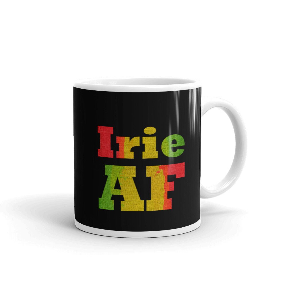 Irie Rasta Irie AF Mug, Rasta, Rastafarian, Jamaica Mug - Etsy