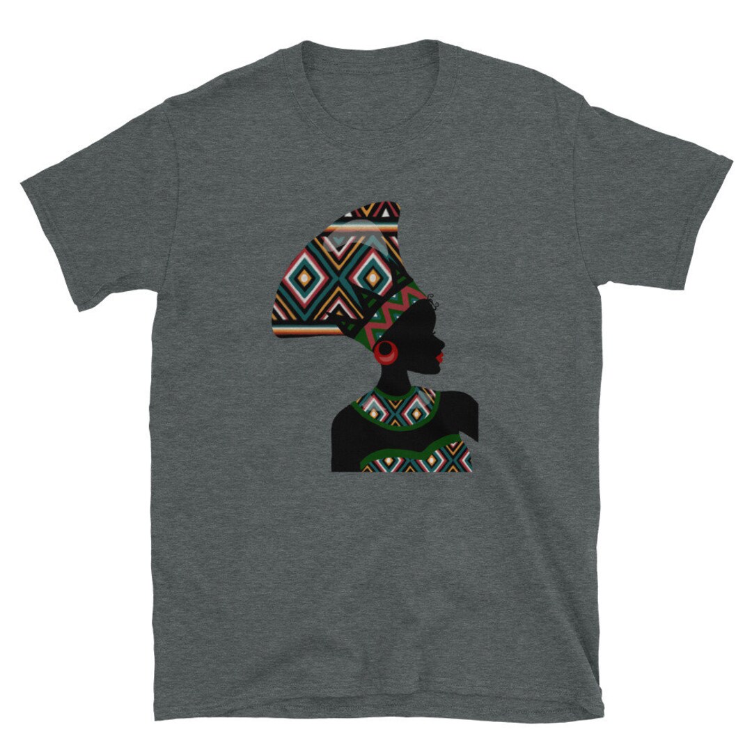 African Woman T Shirt, African Pattern, Black Pride Unisex T-shirt - Etsy