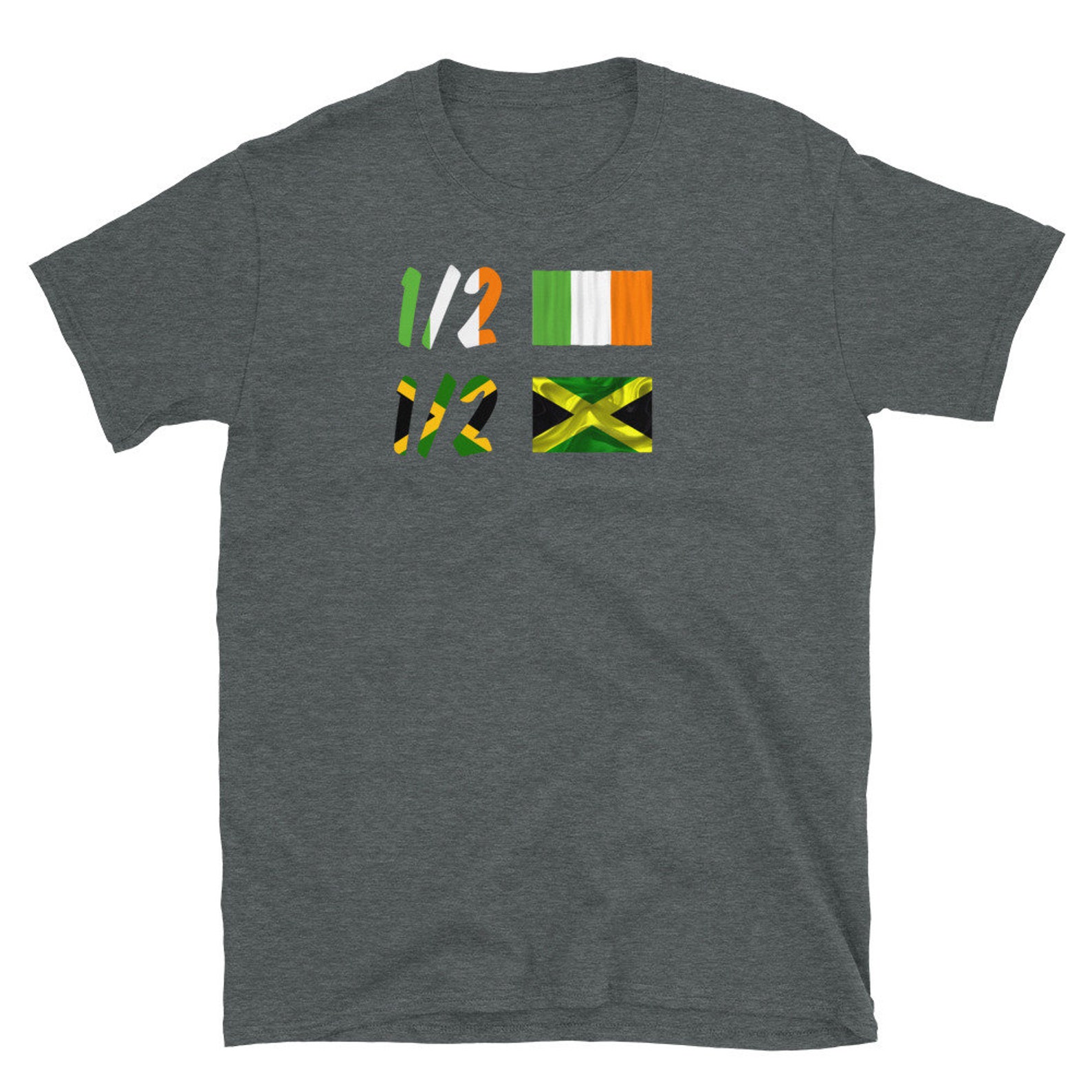 Half Irish Half Jamaican Irish Jamaican Pride Unisex T-shirt - Etsy