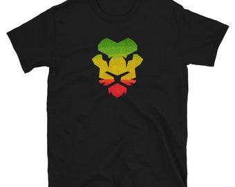T-shirt Homme Draught KPE Africa Rasta - Motif Lion Strong Rastafari Reggae - 100% Coton - Coupe Classique Noir