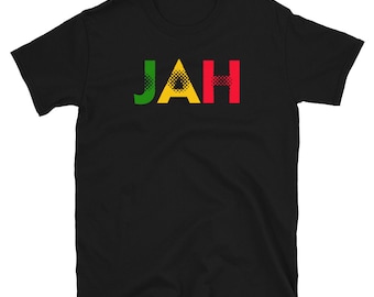 Jah Rasta Colors, Rastafarian, Jamaica Unisex T-Shirt