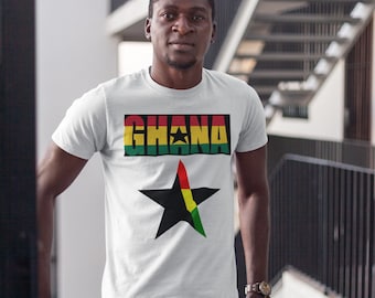 Ghana, Ghana clothing, Ghanaian, Ghana flag, Ghana Short- Sleeve Unisex T-Shirt
