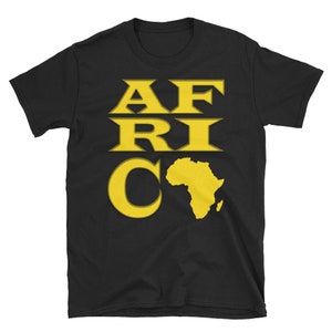 Afrika shirt, Afrika vakantie, Afro, Melanine, Afro beat, Afrika kaart, Zwarte geschiedenis maand, Afrikaans Unisex T-shirt