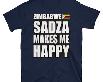 Zimbabwe flag, Zimbabwe food, Sadza, Funny Zimbabwe, Zimbabwean shirt, Zim, Zimbabwe Short- Sleeve Unisex T-Shirt