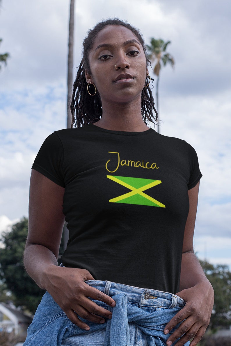 Jamaica Flag Jamaican Jamaica Clothing Patriot Kingston Etsy