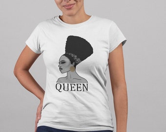 Afro shirt - African Queen, Beauty, Black History Melanin Unisex T-Shirt