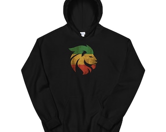 Lion of Judah shirt, Rasta, Jamaica, Ethiopia, Rastafari, Reggae, Rastafarian Unisex Hoodie