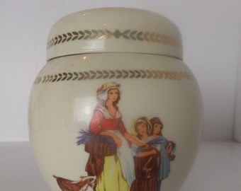 Decorated Yardley Cream Jar
