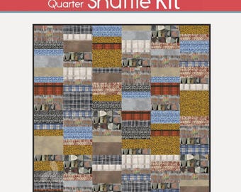 Fat Quarter Shuffle Quilt Kit feat. Windham The Flannel One Marcia Derse Cotton Flannel 57 x 70