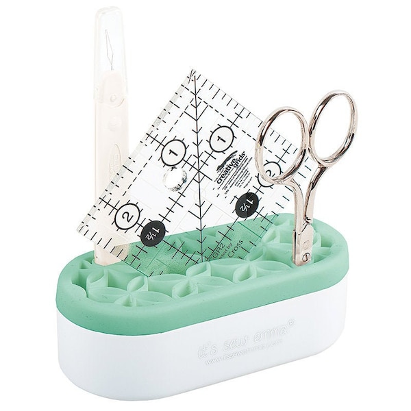 Its Sew Emma Stash N Store Mini Mint Light Green Weighted Notion Pen Organizer 2 x 4 ISE742