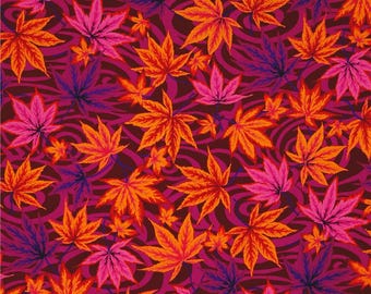 OOP Rowan Kaffe Fassett Philip Jacobs Maple Stream Red Pink Half Yard Remnant PWPJ080