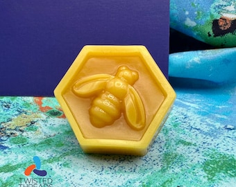 Twisted Bees Local PNW 100% Beeswax Thread Conditioner Gloss 0.5 oz Honey Bee Hexagon Nugget Hand Sewing Quilting English Paper Piecing EPP