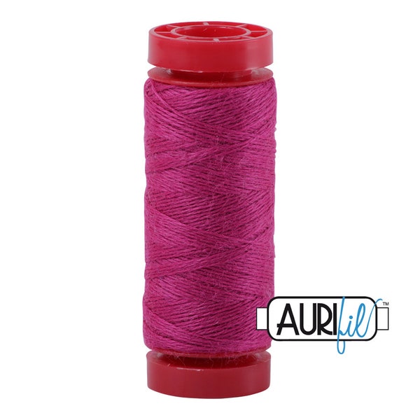 Aurifil LANA WOOL 8530 Puce Magenta Pink 12 Weight Wt 50 Meters 54 Yards Spool Quilt Wool Quilting Thread