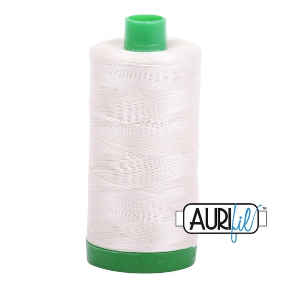 Aurifil 80 wt Cotton 2309 Silver White Aurifil 80 wt Cotton 2309 Silver White