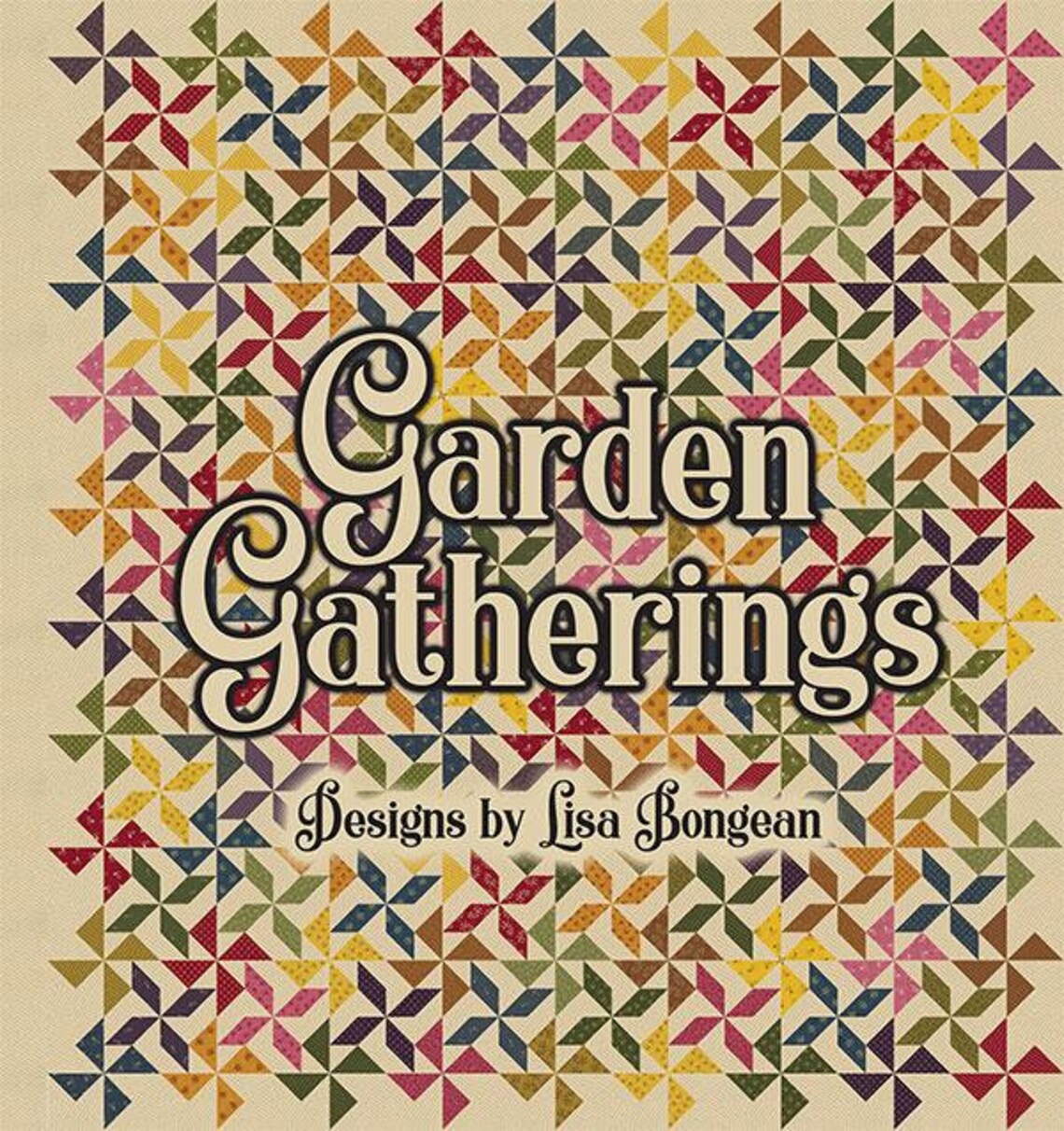 Moda Garden Gatherings Primitive Gatherings Rainbow Beige Pink Etsy