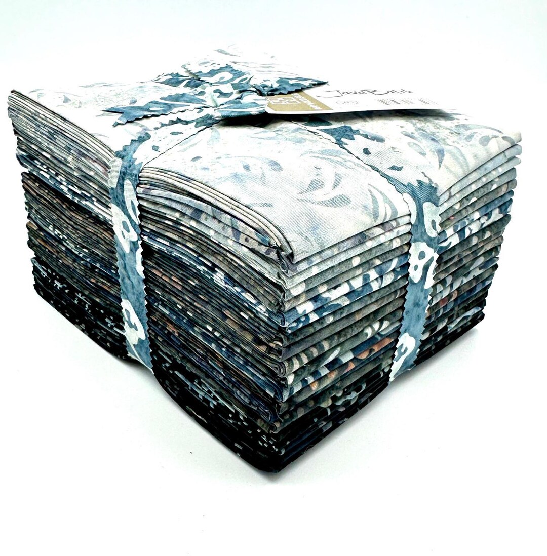 Java Batiks Grey Gray Black Light to Dark Grey Black Batik Fat Quarters ...