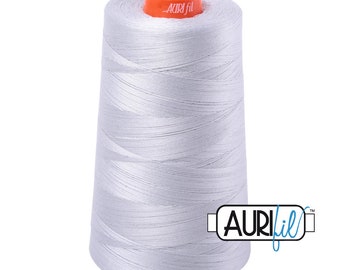AURIFIL Cone 2600 Dove Light Grey Gray Egyptian Mako Cotton 50 Weight Wt 5900 Meters 6452 Yards Quilt Cotton Quilting Thread